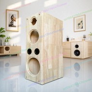 1pcs DIY 8 Inch Solid Wood 3-Way Empty Speaker Box Passive Bookshelf Floorstanding Front Main Audio 