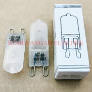 HALOGEN LAMP HALOPIN NUT G9 40W 40 W 40WATT 40 WATT MILK