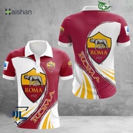 haishan Serie A AS Roma 3D Polo Tshirt Hoodie jersey