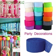 DYRUIDOJSG Crepe Paper DIY Wrapping Children Ceremony Birthday Party Decoration Crinkled Papers