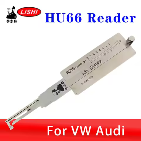 HU66 Original Lishi 2in1 Reader For VW Audi PorscheLishi Original Decoder Lock Pick tool Locksmiths