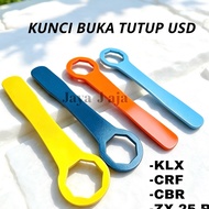 Usd key for front shock tube cover for klx 150, crf150, CBR 250, 250 RR, ninja 250, zx-25R, diameter