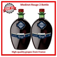 MEDINET ROUGE RED WINE 1 Litre ,Alcohol 12.0 % vol, 2 BOTTLES BUNDLE SALE, High quality grapes from France, shop24.sg