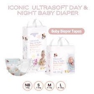 Iconic ultrasoft baby tape diapers and pants bundle pack