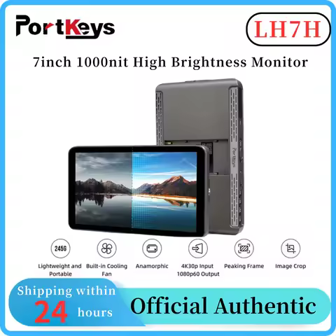 Portkeys LH7H 7Inch Monitor with 3D Lut HDMI Output 4K 1000nit High Brightness Lightweight Portable 