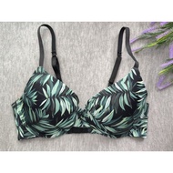 Bra (Forward) Size B80 Faded Label With Frame Thin Breast Foam Padding Clean Good Condition (D16)