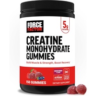 ForceFactorCreatineMonohydrateGummies,NSFCertif,5gDoseforMen&WomentoSupport,Strength,Recovery,Cognit
