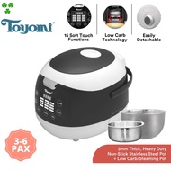 Toyomi 1L SmartDiet Rice Cooker with Stainless Steel & Low Carb Rice Pot RC 5301LC