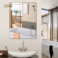 JING Reflective Mirror Stickers Self-adhesive Wall Decal Sticker Bedroom Living Room