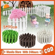 90cm Extended Wooden Fence Miniature Garden Picket Fence Decorations for Doll House Decor DIY Crafts
