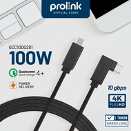 Prolink 100W 5A PD Fast Charging USB Kabel Data Type C l 10 Gbps 4K Video Streaming l E-Mark Chip l