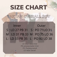 CBC - TARTAN OVERALL COUPLE KIDS + including inner