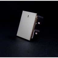 Edenki Luxury EL-101L/EL-102L/EL-103L single/double/three-way switch bead, with LED light