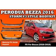 PERODUA BEZZA 2016-2019 STORM V3 STYLE FULLSET BODYKIT BEZZA FIRST MODEL STORM 3 BODYKIT BEZZA OLD M