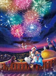 [訂購] 全新日版 Disney 阿拉丁Aladdin 茉莉公主砌圖(閃光燈有特別效果) 500塊 拼圖 puzzle Disney 迪士尼 Tenyo