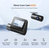 70Mai (A200) 1080p HD Front & Rear Dashcam Set (Original)