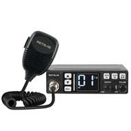 Retevis MB63 MB3 CB 27MHzวิทยุสื่อสารสองทางสีดำโหมดคู่ AM และวิทยุเอฟเอ็มซีบี VOX 40ช่อง12V/24V