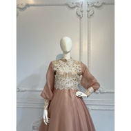 EXCLUSIVE MOCCA CREAM ORGANDI BISHOP