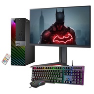 Dell RGB Gaming PC with 24 Inch Gaming Monitor OptiPlex Desktop Computer Intel i7-6700 Processor 3.4