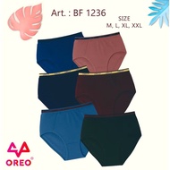 OREO WOMEN'S UNDERWEAR [1 Pack of 6] PLAIN RUBBER LOGO ORIGINAL BF-1236 - Kzn.id