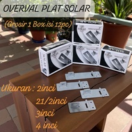 (Wholesale 1 Box contains 12 pcs) Overval Solar Plate/Solar Plate/Solar Padlock Plate 2 inches 21/2 