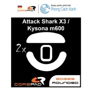 PTFE Corepad Skatez PRO Attack Shark X3 / Kysona M600 Mouse Feet (2 sets) - Genuine product