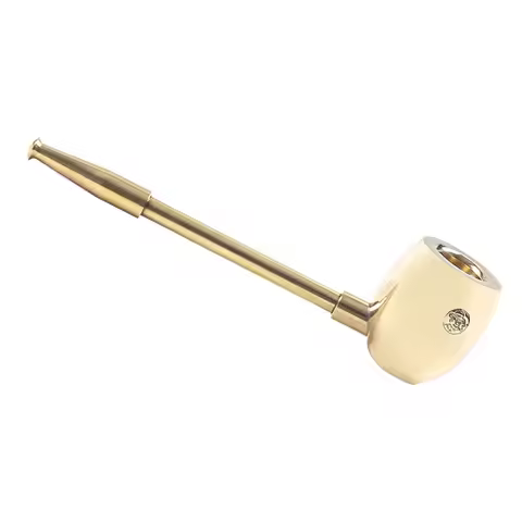 Metal Tobacco Pipe Brass Smoking Pipe Gift for Men