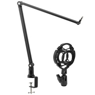 Adjustable Metal Microphone Stand for Gaming Streaming USB Condenser Mic Suspension Scissor Boom Arm