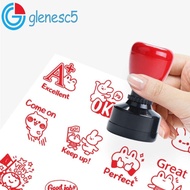 GLENES Teacher Reviews Stamp, Time Saving Self Inking Encouraging Reviews Stamp, Pocket DIY Positive