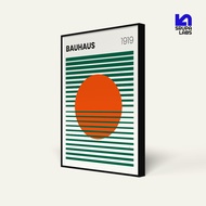 Bauhaus Sunset Lines 40x60 cm Frame & MDF Poster | 30x40 cm | 20x30 cm