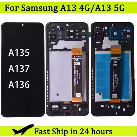 For Samsung A13 4G 5G A135 A136 LCD Display Touch Screen Digitizer Assembly For Samsung A135 A135F A