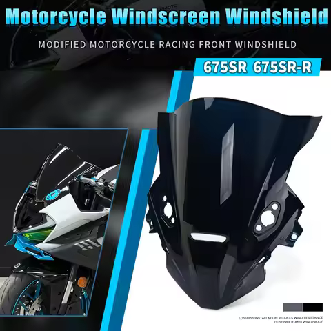 For CFMOTO 675SR 675SR-R 675SRR Motorcycle Rise Windscreen Windshield Wind Deflectors Shield Protect