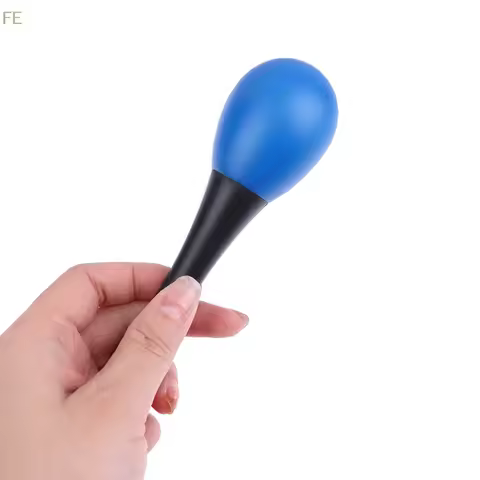 [F] 2Pcs Plastic Maracas Sand Hammer Rattle Shaker Percussion Musical Instruments Toys For School Pe