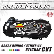 MOTORCYCLE STICKERS CVT STICKERS TRANSPARENT VARIATIONS CVT BACK STRIPING