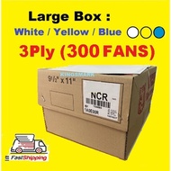 Computer Form Paper 3ply (W/Y/B) - 9.5" x 11" NCR (300 FANS)