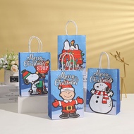 Christmas Gift Bag Packaging Bag Christmas Tote Bag Gift Bag Christmas Printed Kraft Paper Bag Christmas Eve Apple Candy Packaging Bag Christmas Gift Decoration