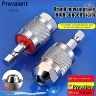 PREVALENT Drill Chuck Adapter, 1/4 Inch Self-Tightening Quick Change Chuck,  Hexagonal Handle 1.5-6.