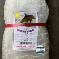 028MM X 51MM (2" Inci) X 100MD X 91.4Mtr Jaring Pukat Ikan / Mata Lintang / Isi Kosong / Warna Putih