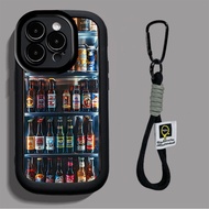 For OPPO A3X A60 A18 A38 A58 A78 A17 A16 A15 A54 A55 A57 A92 A94 Retro Wine Cooler Phone Case