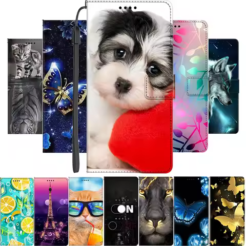Phone Case For ZTE Blade A35 A55 A75 4G Flip Case A 35 55 75 Coque Magnet Leather Book Cover For ZTE