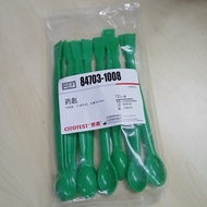 PP laboratory spoon flat spoon spatula citotest pack of 12 medicine spoon lab plastic spatula spatul