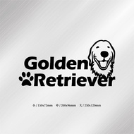 < CHEERFUL > Golden Retriever Car Sticker Sticker Golden Retriever Dog Pet Akin Motorcycle Car Gogor