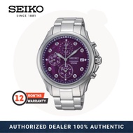Seiko criteria chronograph sapphire crystal glass women watches SNDX63P1