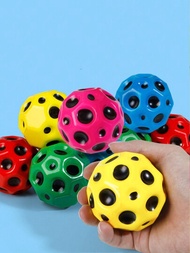 1個隨機顏色的反重力彈跳球玩具,減壓高彈跳球