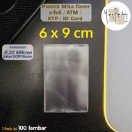 DISKON PLASTIK MIKA COVER KARTU ETOLL / ATM / KTP / ID CARD UK. 6X9