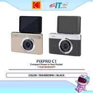 KODAK PIXPRO C1 Compact Digital Camera with 13MP Sensor, Flip Screen, 1080p Video & Retro Design for
