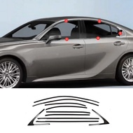 9NBX Car accessories FIT FOR Lexus IS XE30 2014-2019 Stainless steel black Exterior Window Molding S