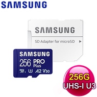 Samsung 三星 PRO Plus microSDXC UHS-I U3 A2 V30 256GB記憶卡(MB-MD256SA)