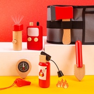 Wooden Fireman Role Play Tool Set 【 Set Alat Mainan Kayu Bomba Kanak-Kanak 】 - Main Pura-Pura, Alat 