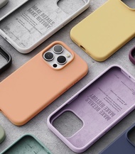 iPhone 15 Pro 不沾紋液態矽膠手機殼 蘋果i15Pro 韓國 握感舒適